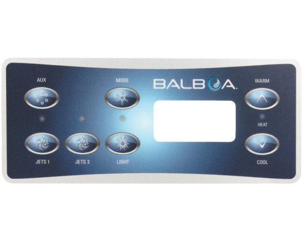 Balboa VL701S Bedienfeld Overlay, 7 Tasten - Zum Vergr&ouml;&szlig;ern klicken