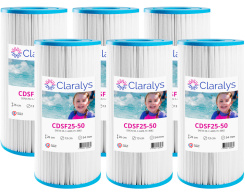 6er-Karton Claralys CDSF25-50 Filtern