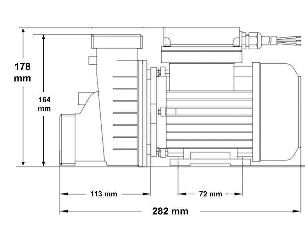 Koller 0,27HP Whirlpool Zirkulationspumpe