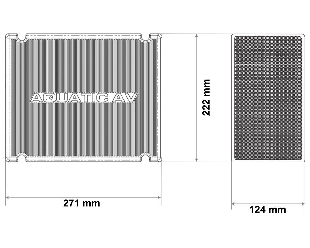 Aquatic-AV-Gitter für 2-Spa-Lautsprecher