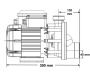 SIREM PB1C80L1B single-speed pump - Click to enlarge