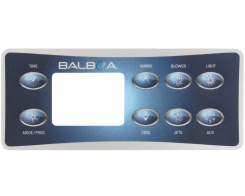 Balboa VL801D 8-button overlay