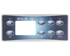 Balboa VL801D Deluxe overlay, 8 buttons