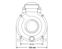Koller 0.27 HP circulation pump, center suction - Click to enlarge