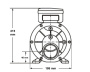 LX Whirlpool JA150 single-speed pump, 1,5HP - Click to enlarge