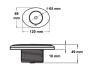 Poly Planar SB50G 2&#8243; spa oval speaker - Haga clic para ampliar