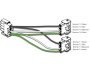 Cable splitter Gecko PP-1 AMP para sistemas in.ye / in.yt - Haga clic para ampliar