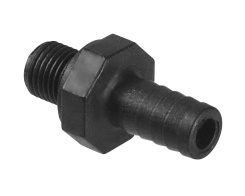 3/8" ribbed barb air-bleed adapter