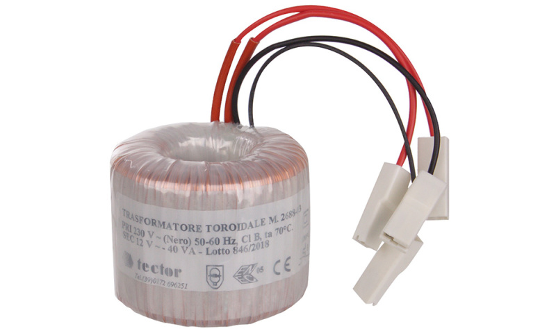 Transformador de 230V-12V 40VA - Haga clic para ampliar