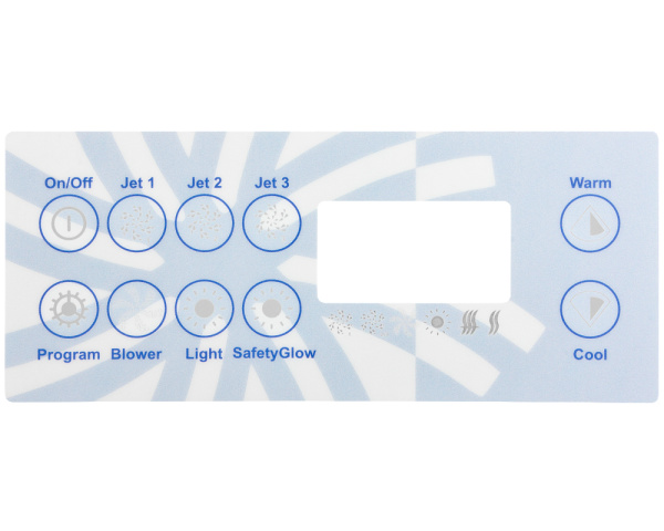Gecko TSC-8 / K-8 overlay, PDC Spas - Click to enlarge