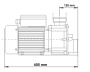 LX Whirlpool JA150 single-speed pump, 1,5HP - Click to enlarge