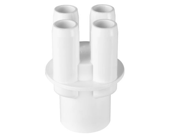 1" F manifold, 4 ports 3/4" M+ - Click to enlarge