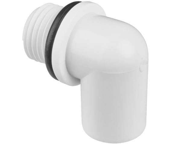 90-degree air bleed adapter, 1/4" thread - Click to enlarge