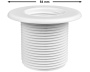 HydroAir Extended Slimline wall fitting - Click to enlarge