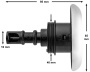 Jazzi 3 3/8" Pulse jet, thread-in - Click to enlarge