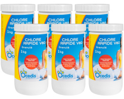 Carton de 6 Chlore rapide O'Spa V60 en granuls