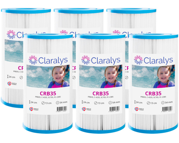 Box of 6 Claralys CRB35 filters - Haga clic para ampliar
