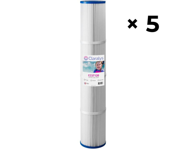 Paquete de 5 filtros Claralys CCST120 / Coast Spas - Haga clic para ampliar