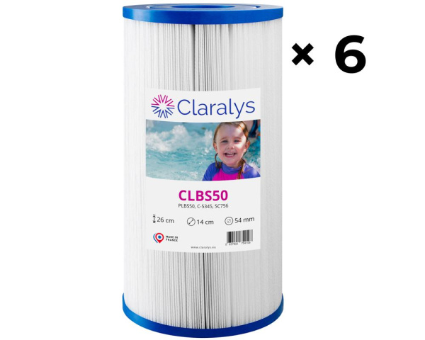 6er-Karton Claralys CLBS50 Filtern - Zum Vergr&ouml;&szlig;ern klicken