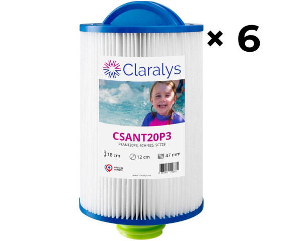 6er-Karton Claralys CSANT20P3 Filtern - Zum Vergr&ouml;&szlig;ern klicken