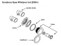 Sundance Spas Whirlpool Jet nut - Click to enlarge