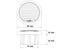 Haut-parleur Aquatic AV-4S 3" avec grille - Cliquez pour agrandir