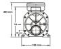 LX Whirlpool EA350 single-speed pump, 1HP - Click to enlarge