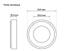 Balboa 1213004 wet end seal -  34 mm - Click to enlarge
