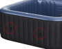 Couverture  clipser pour spa carr 4 places Comfort / Lite - Cliquez pour agrandir